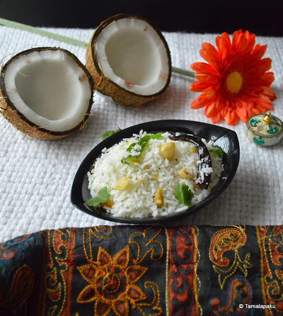 Coconut Rice For Prasadam