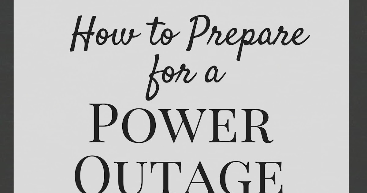 The Prudent Pantry How to Prepare for a Power Outage Emergency Lighting