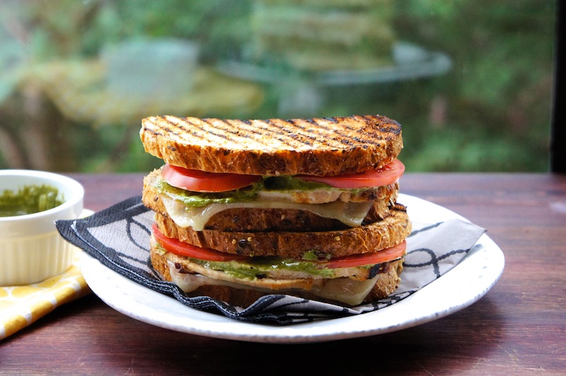 Grilled Turkey Sandwich With Basil Aioli