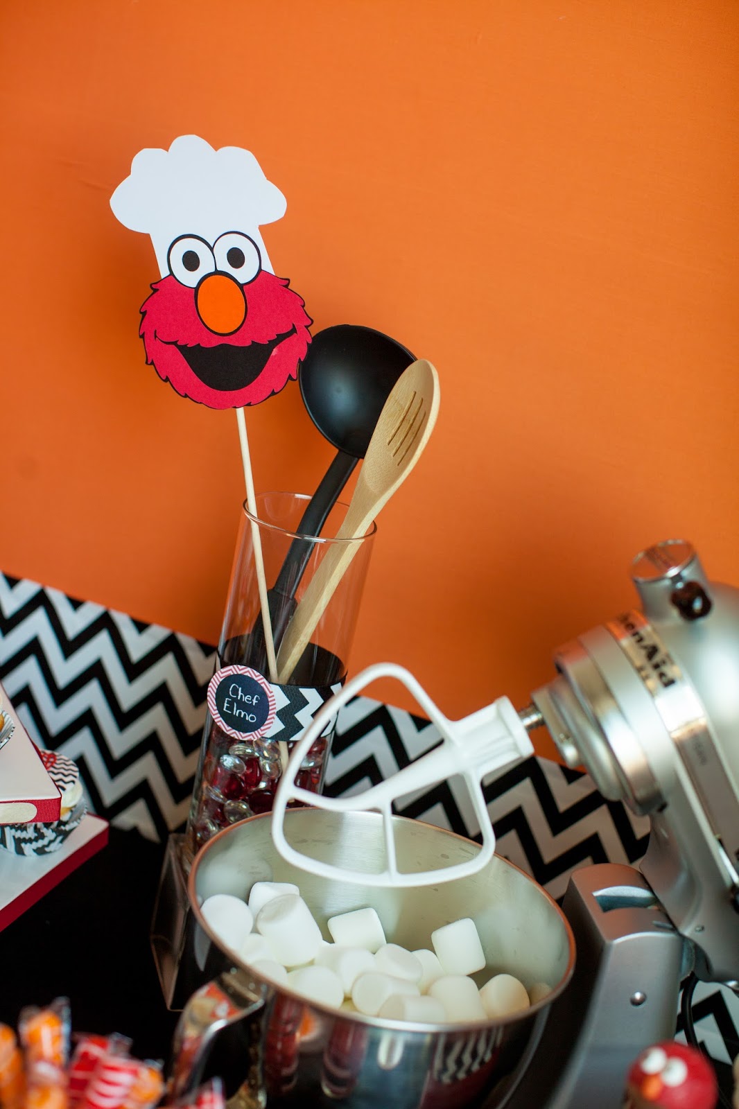 The Party Wall Chef Elmo Play Kitchen Birthday Party