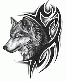 free design wolf tattoo