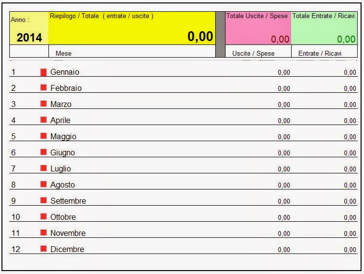Scarica Bilancio Familiare Excel Gratis Scarica Bilancio Familiare Excel Gratis