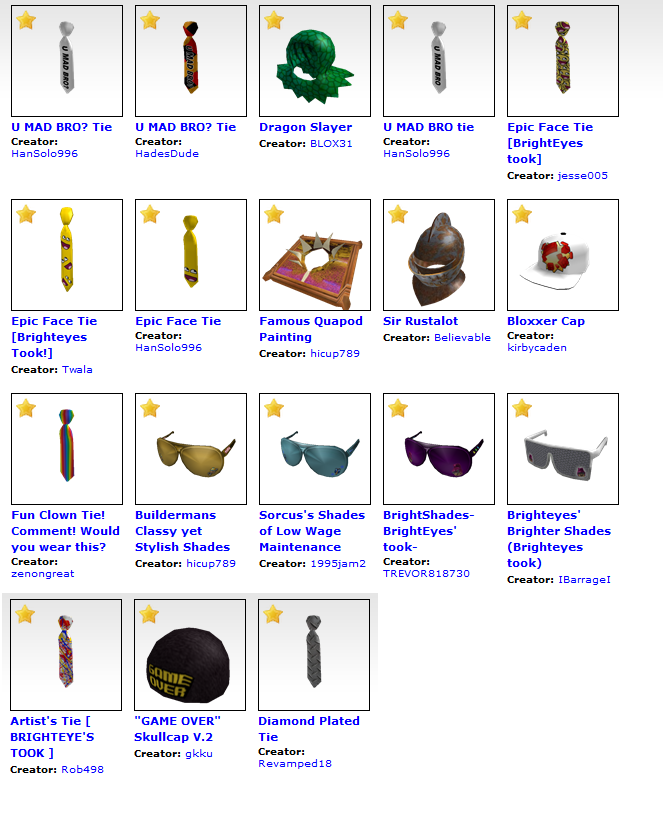 Catalog - Roblox