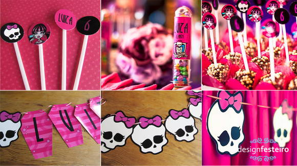 Artigos para festa da monster high