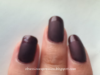 Hard Candy Matte Top Coat with glossy french tip