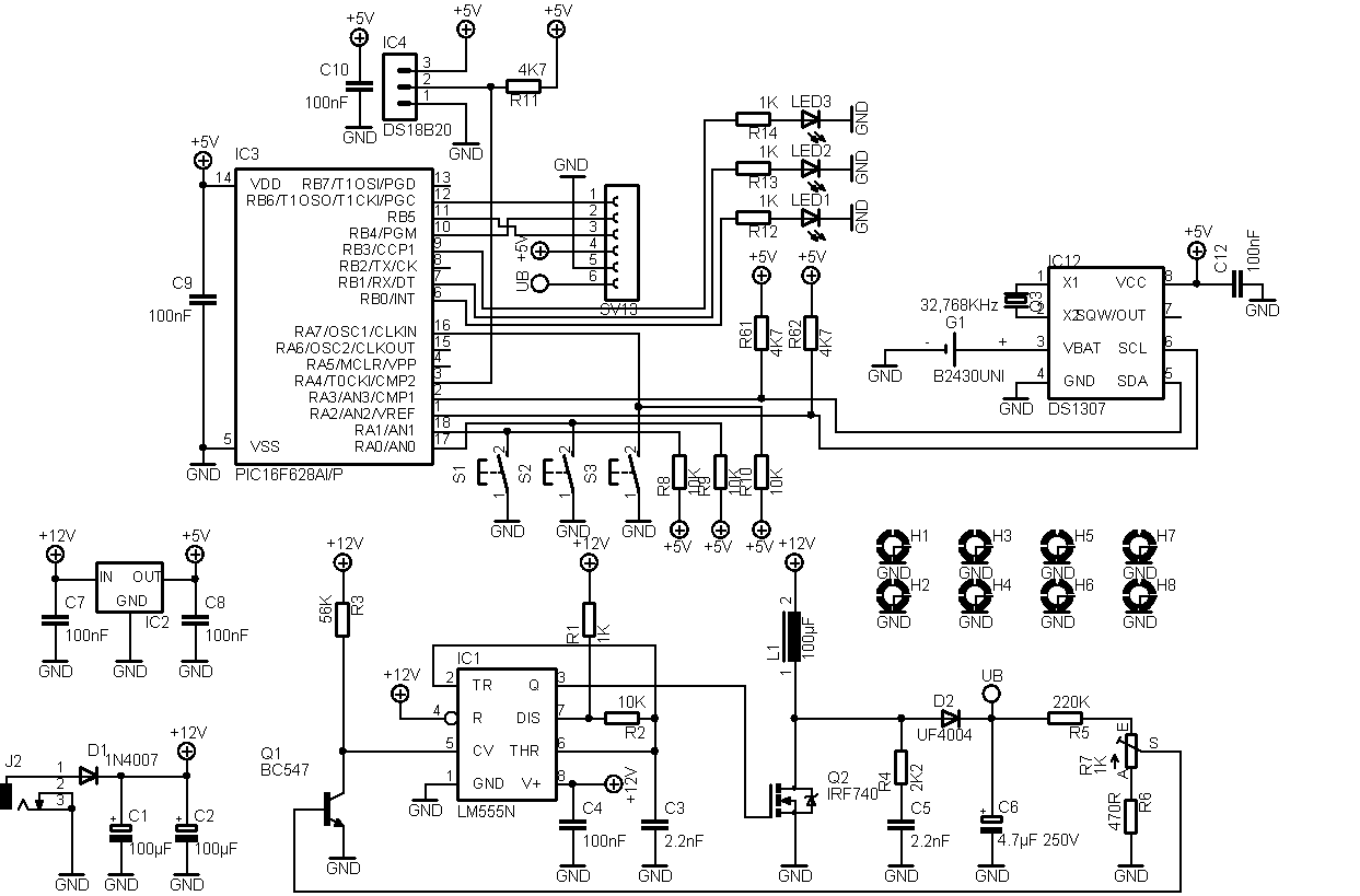 NiXIE Static IN14 Nixie Clock
