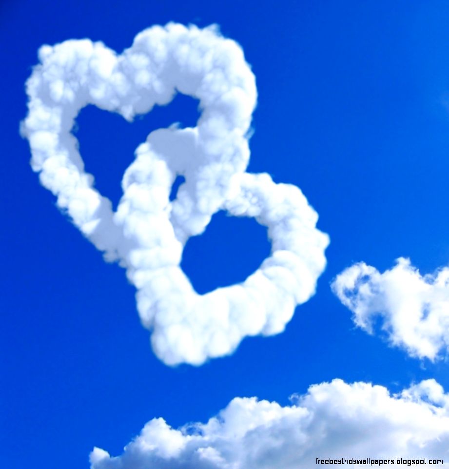 Heart Shaped Clouds HD desktop wallpaper High Definition Heart Shaped Clouds HD desktop wallpaper High Definition