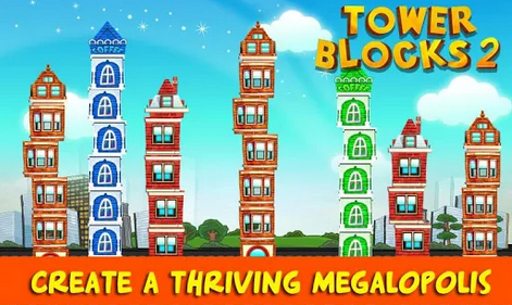 Wood blocks tower game