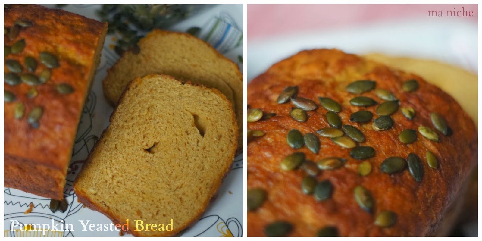 Ma Niche Pumpkin Yeast Bread Baking Partners October Challenge