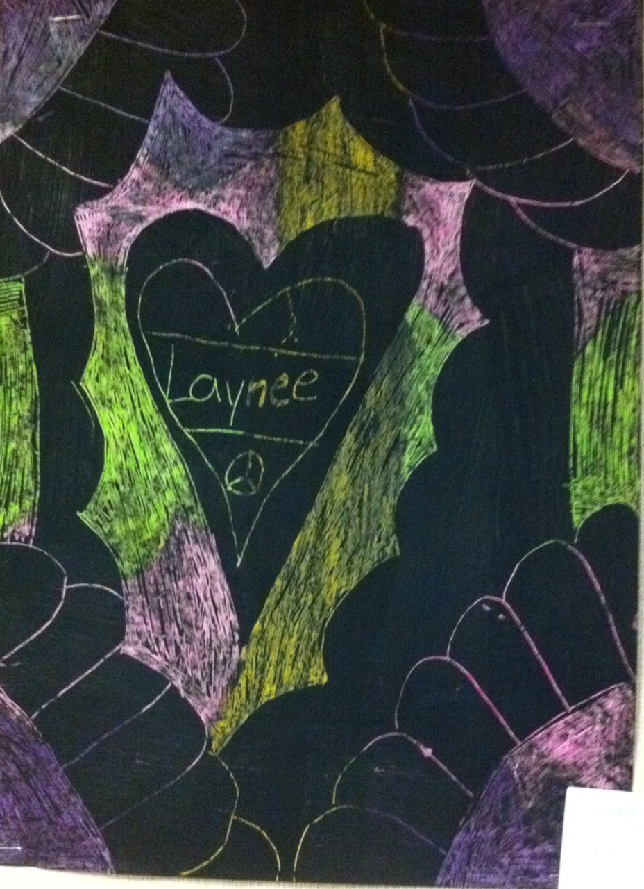 Yankeetown Art Crayon Etching