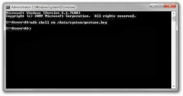 Unlock Lock Pattern Using Command Promt Unlock Lock Pattern Using Command Promt