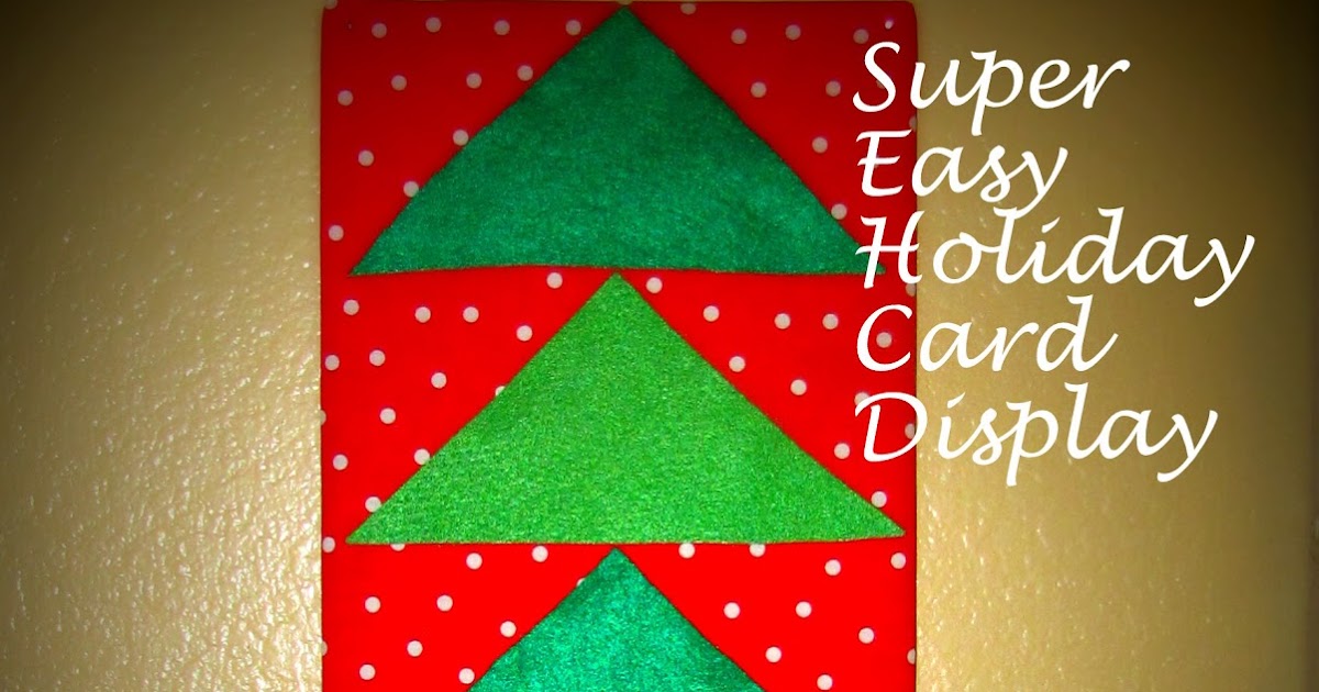 ExperimentMOM Super Easy Lightweight Holiday Card Display