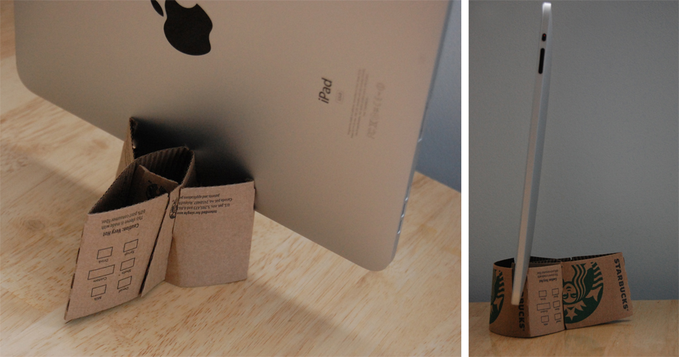 Upcycle Us Upcycling a coffee cup sleeve