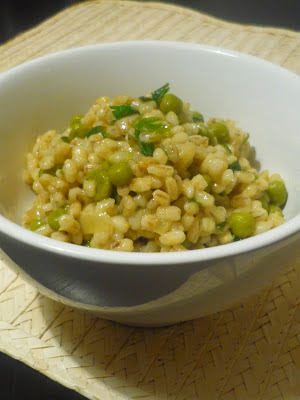 orzotto z groszkiem, kaszotto z groszkiem, pęczak, kasza pęczak