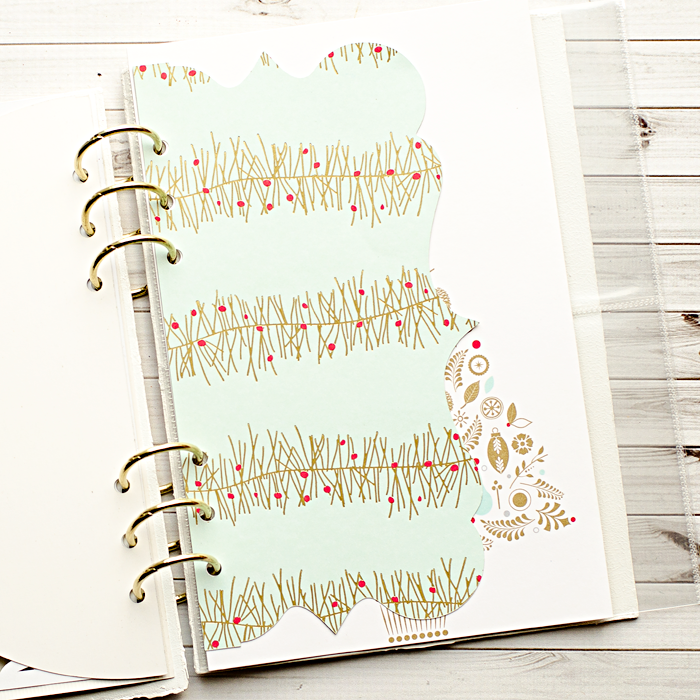 a tutorial showing how I made my cover for my December Daily, Document Your December mini album for 2014 | mini album prepartions | mixed media scrapbooking