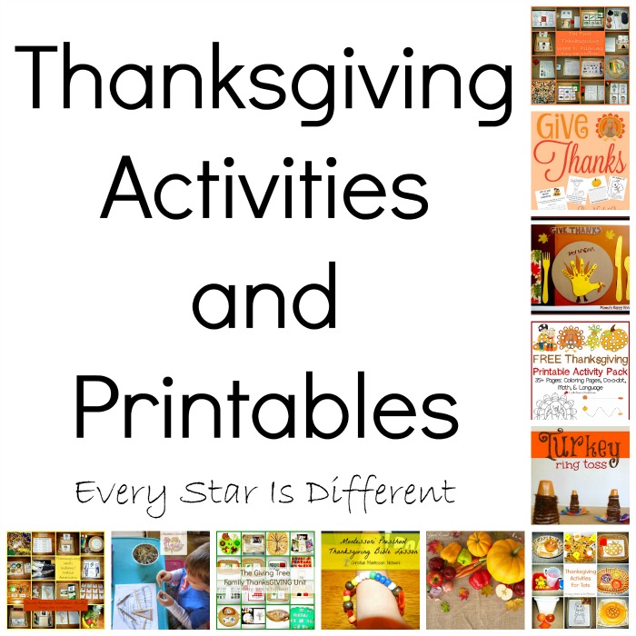 Thanksgiving Activities and Printables