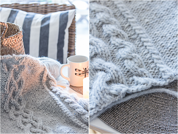 Amalie loves Denmark Strickdecke aus weicher Wolle von Drops Design