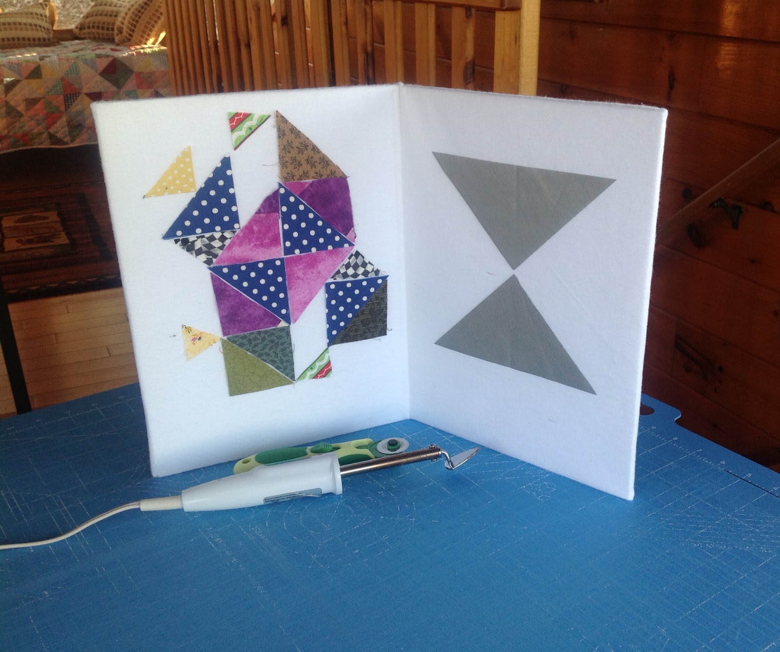 Quiltessa Patchwork palette Portable 3 in 1 cutting board, ironing