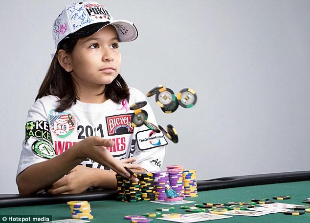 美国出现8岁扑克小神童Alexa Fisher