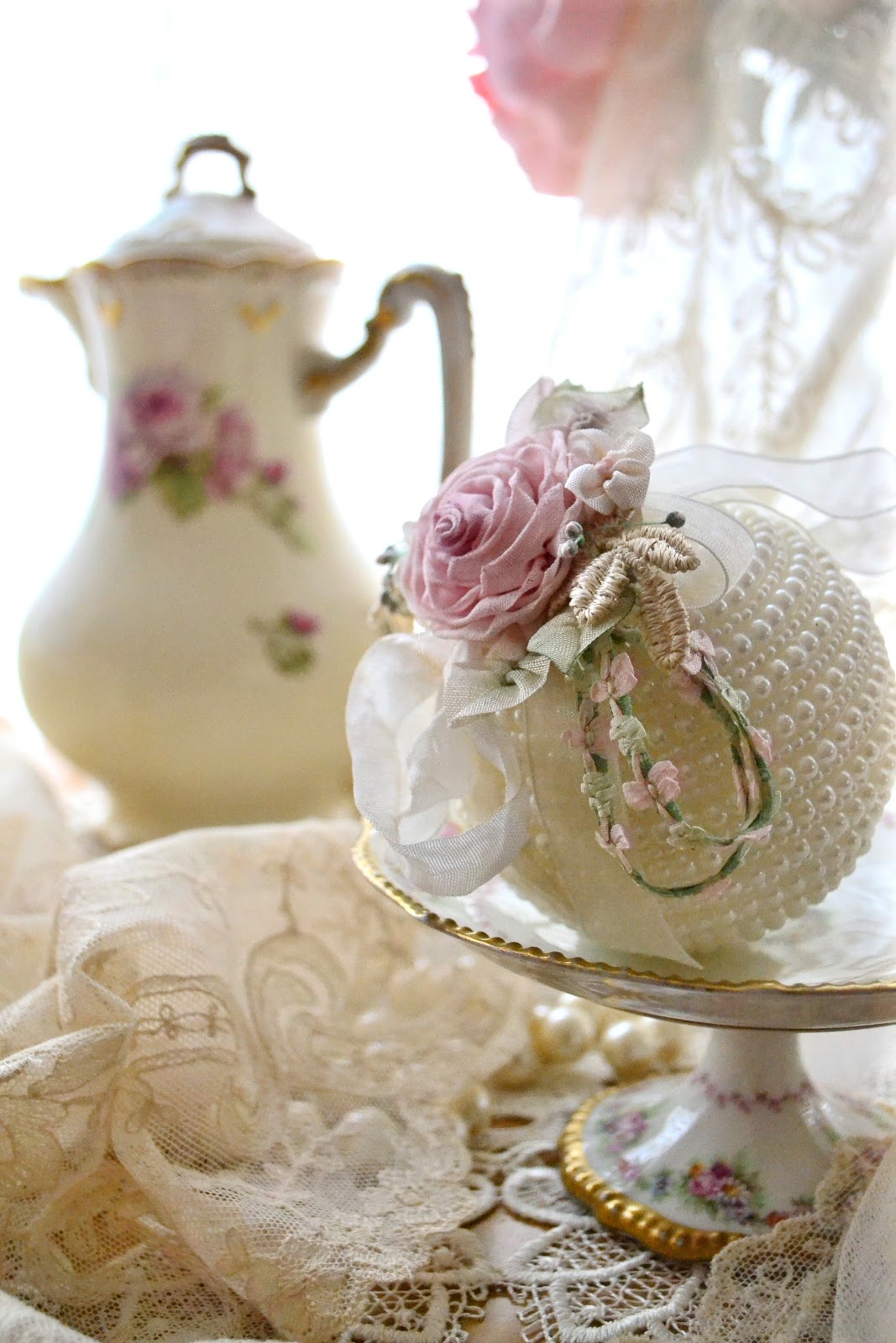 Jennelise Ribbons, Roses, and Pearls