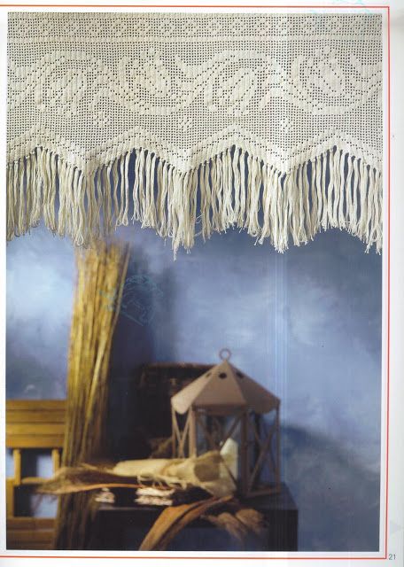 MarÃa cielo: cortinas y bandos crochet