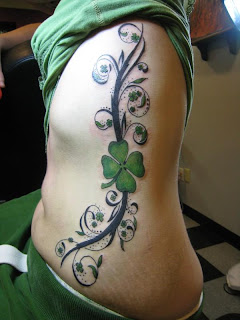4 Leaf Clover Tattoo Designs
