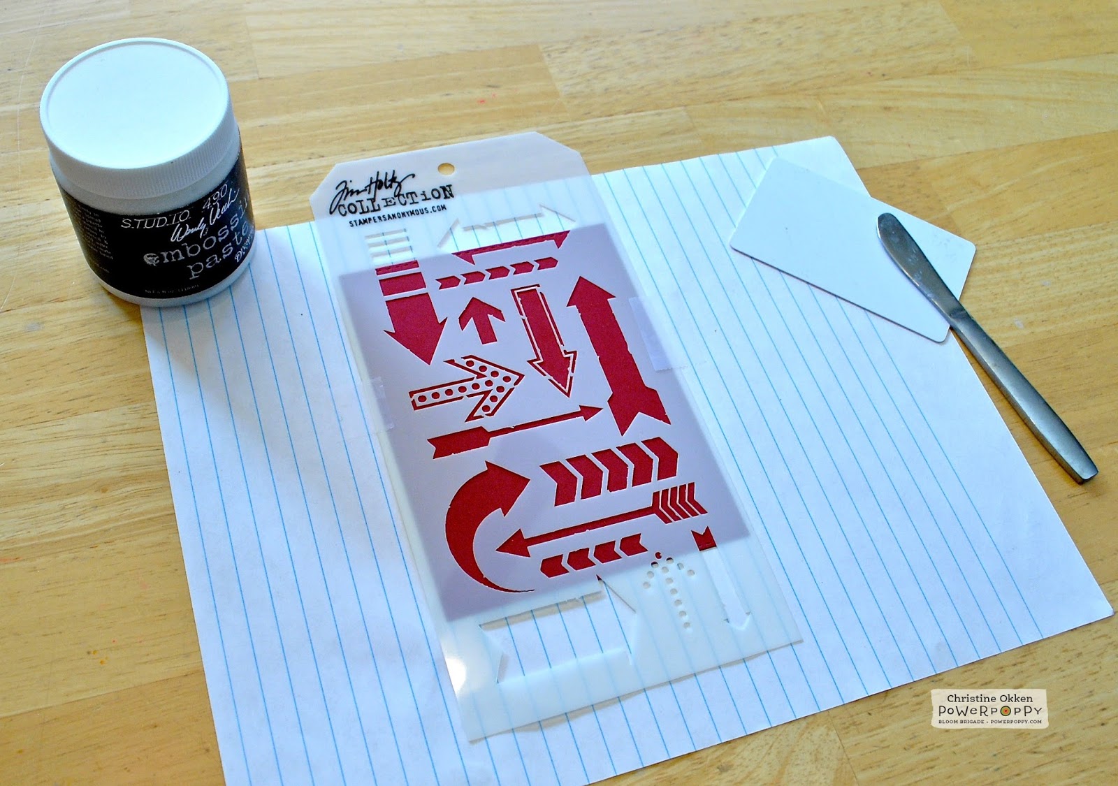 Power Poppy The Blog 5 Fun Techniques for Embossing Paste