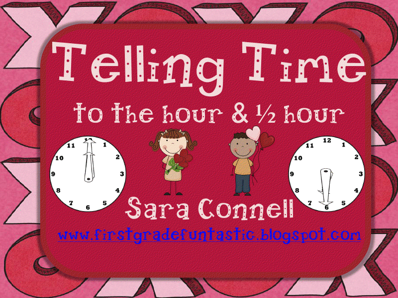 First Grade Funtastic: Telling Time to the Hour and 1/2 Hour Freebie