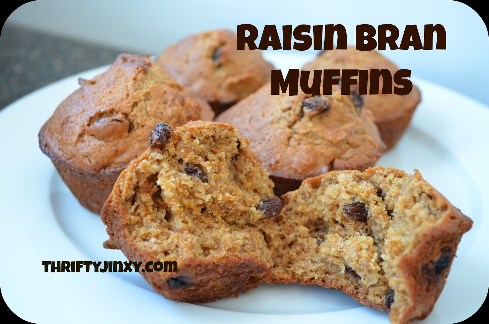 Raisin Bran Muffins Recipe Great for Breakfast on the GO! Thrifty Jinxy