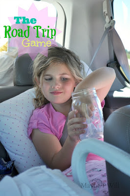 The Road Trip Jar-- 110 Fun Questions and Games to Keep Kids entertained on long road trips for the holidays!! My kids LOVE this and are so well behaved when we pull out the jar!!! #roadtrip #familytime #familygames {www.maybeiwill.com}
