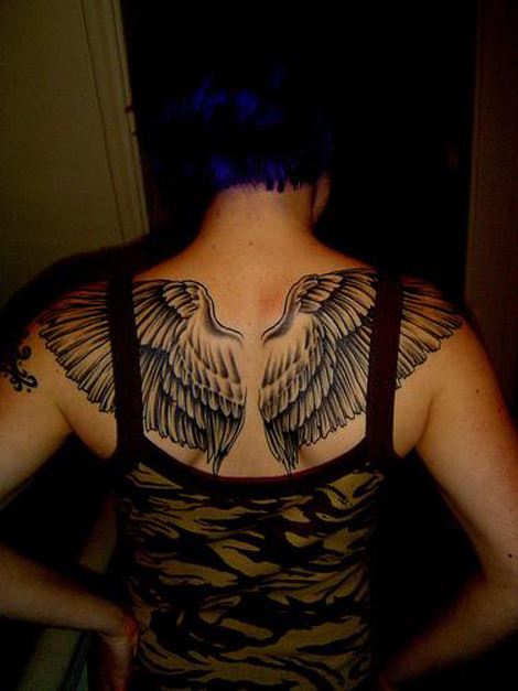 women angel tattoo 04 pictures