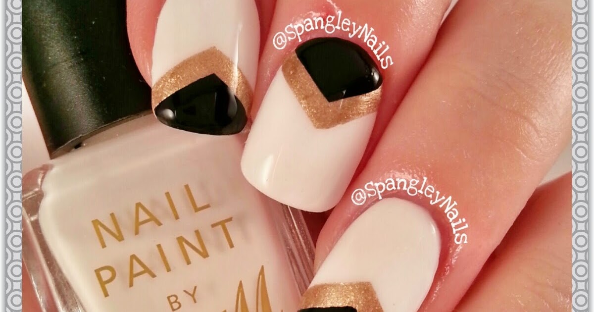 6. "Gold and Black Gatsby Nail Designs" - wide 10