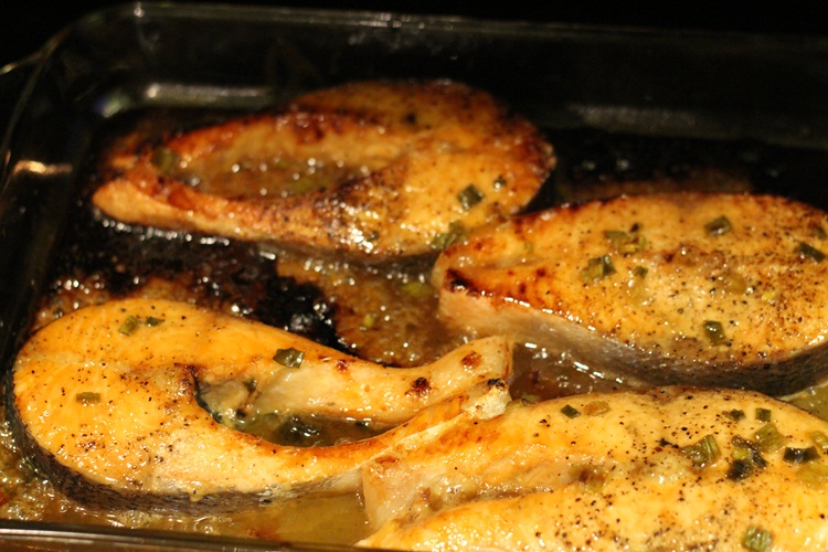 Beautyfash Blog Dijon & Brown Sugar Glazed Salmon Steaks