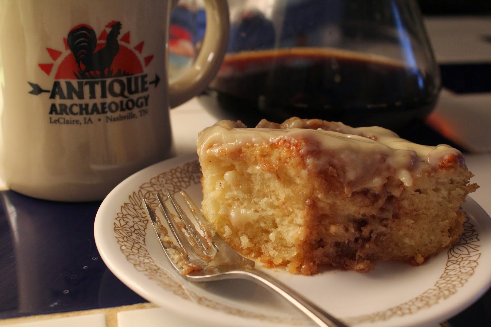 Frugal Fashionable Farmer Sunday Sweet Stuff Cinnamon Bun Coffee Cake!