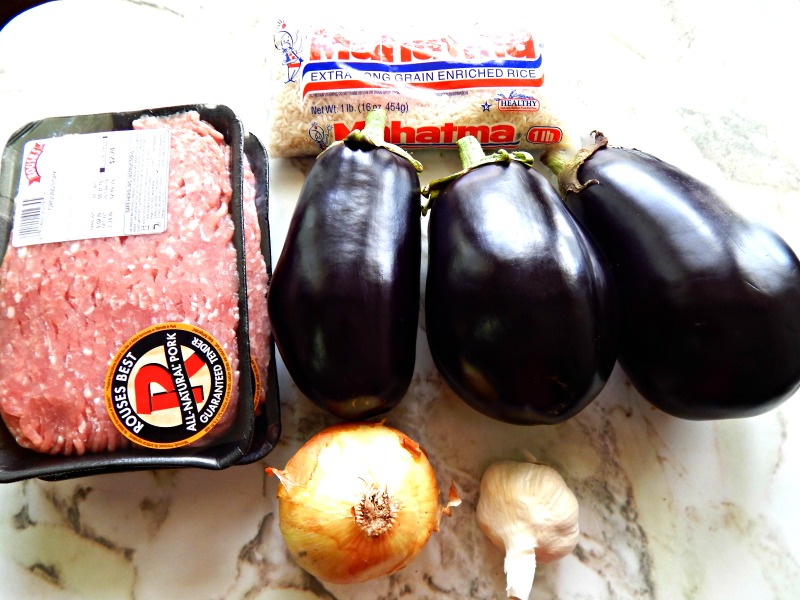 Smothered Eggplant Rice Dressing This Ole Mom