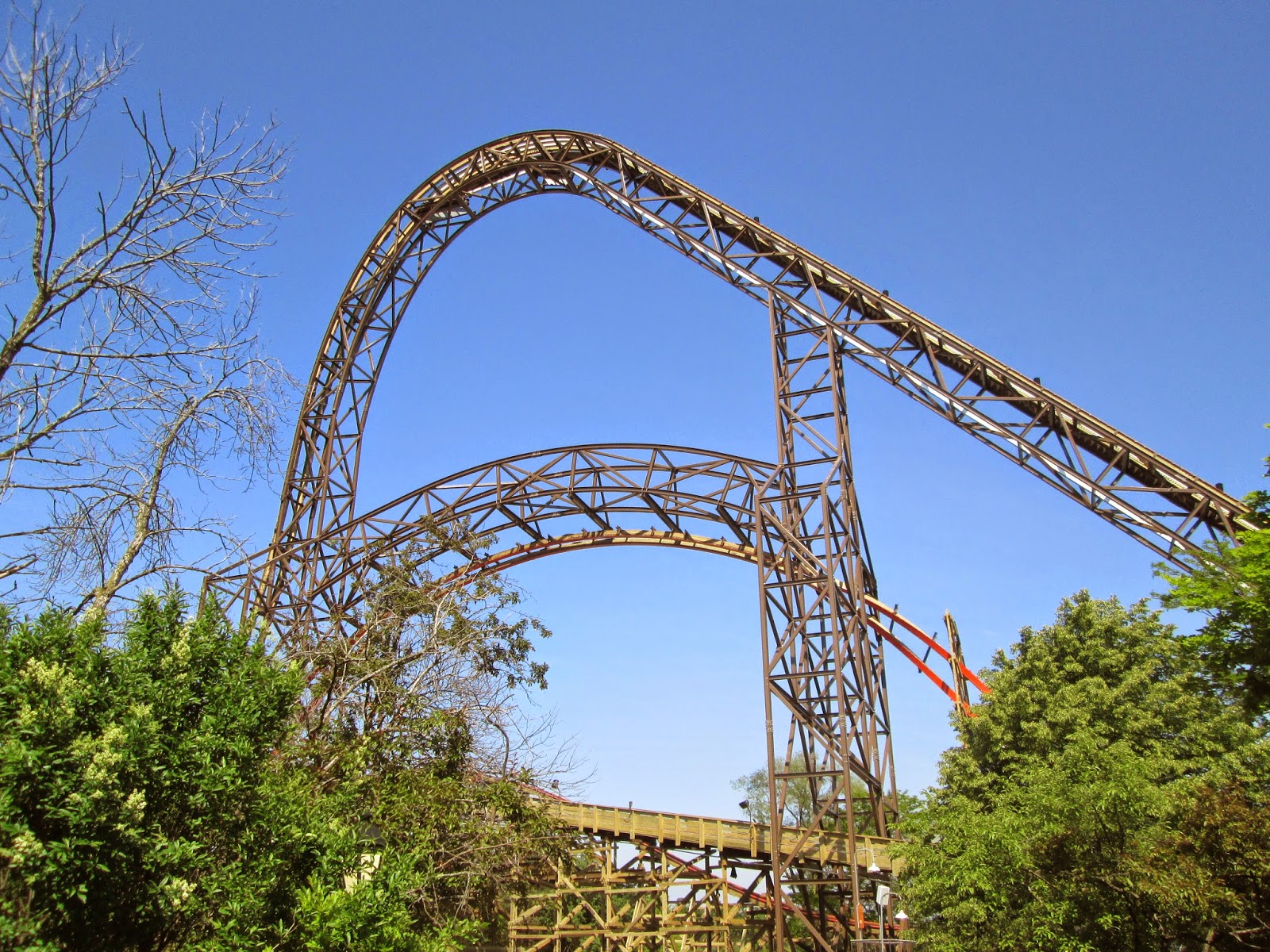 GOLIATH Construction Site Tour June 2014 Six Flags Great America New for 2014 Wooden Coaster