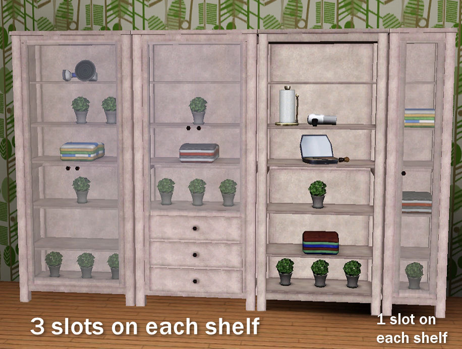 My Sims 3 Blog 4 High Hemnes Shelves by Simalia
