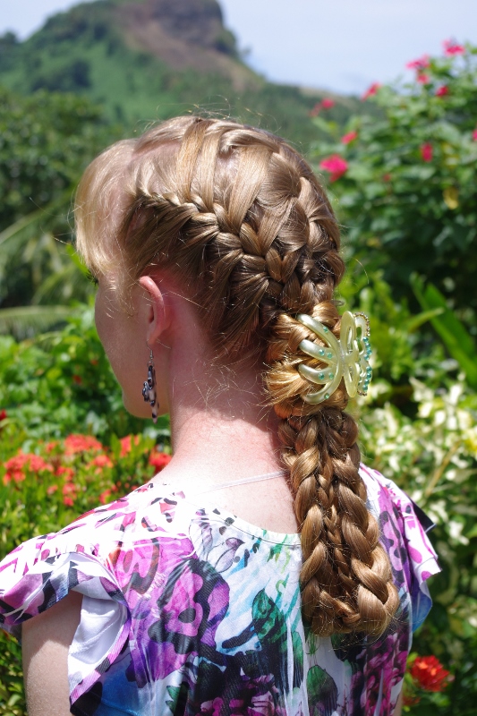 Basket Weave French Braids Hairstyle