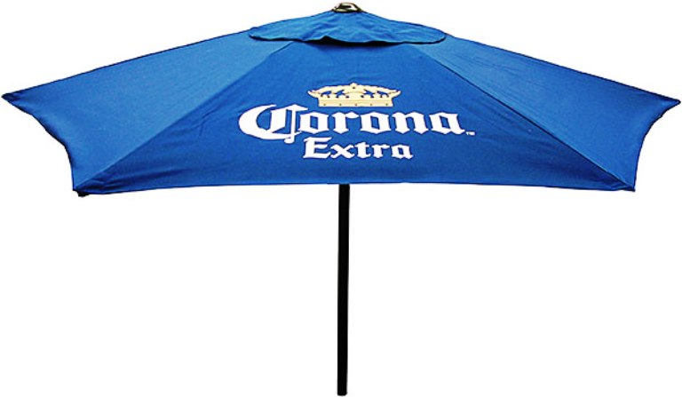 Home products: Tropical Beer Bucket, Patio Umbrella And Patio Cooler