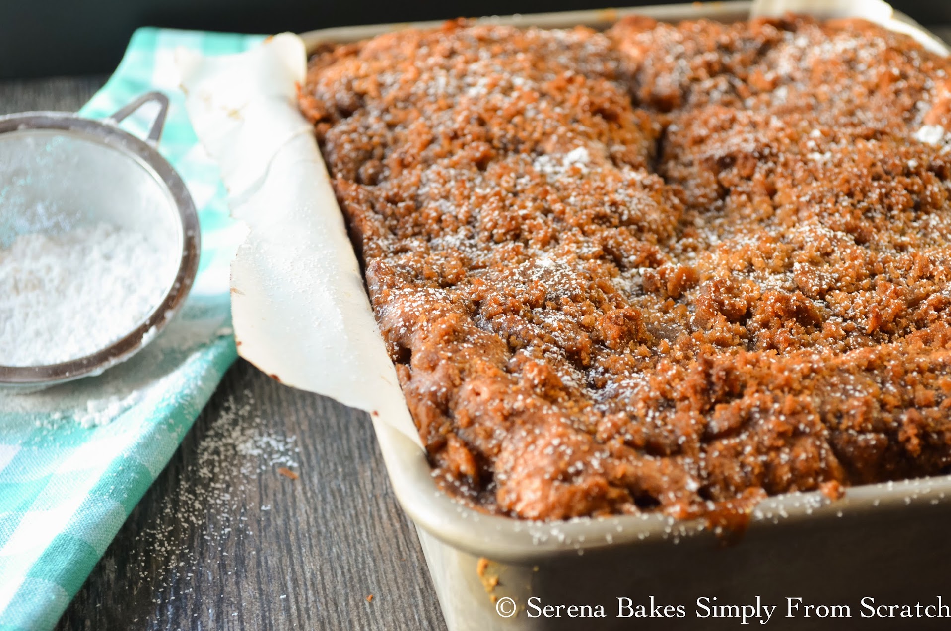 Strawberry Rhubarb Coffee Cake is perfect lightly dusted with powdered ... Strawberry Rhubarb Coffee Cake is perfect lightly dusted with powdered ...