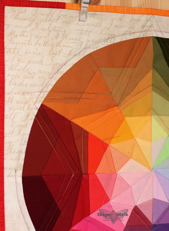 Shape Moth Prism Star mini quilt