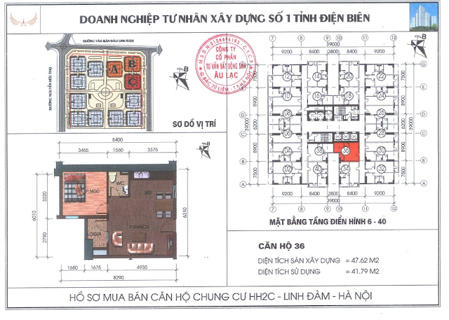 thiết kế căn hộ 36 HH2C Linh Đàm
