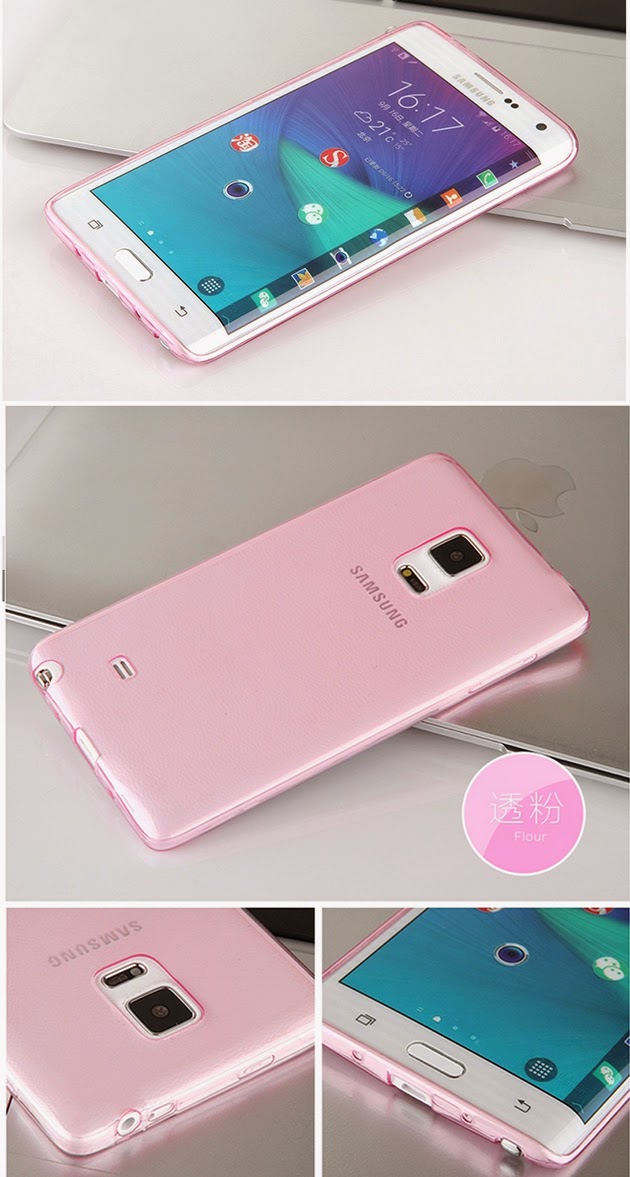 เคสใส Note Edge รหัสสินค้า 123018  สีชมพูใส
