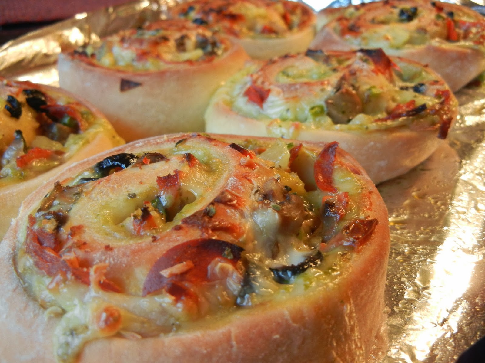 Mika's Pantry Pesto Alfredo Pizza Rolls