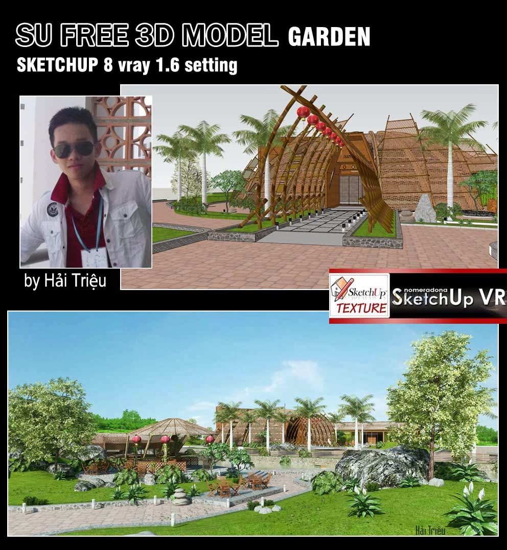 Thai house model sketchup Thai house model sketchup
