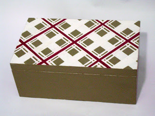 mdf box checkered green