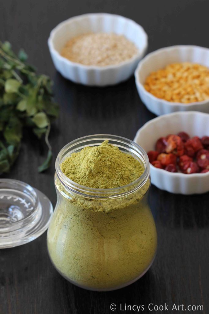 Curry leaves powder recipe