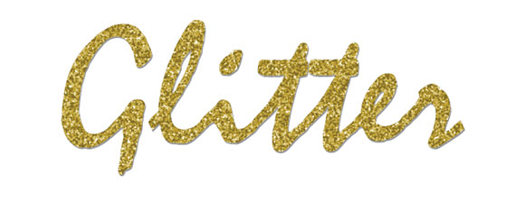 Non animated glitter text generator picture