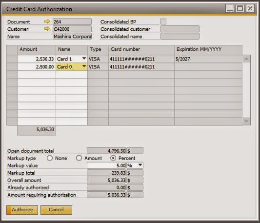 Credit Card Payments with SAP Business One