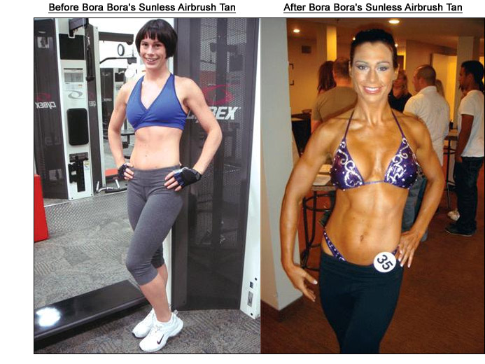 Hadilo Blogger before and after tanning bed